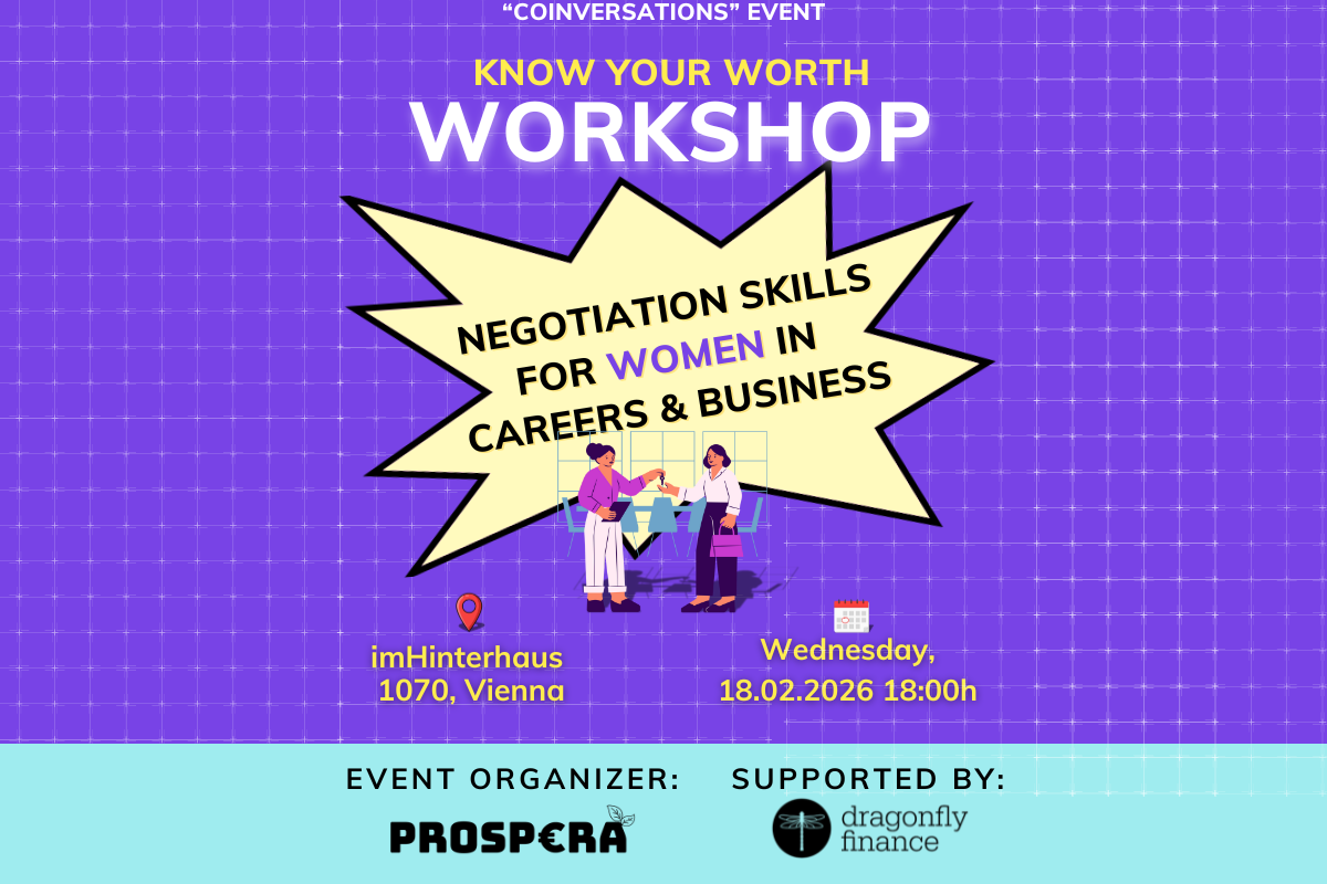 Know Your Worth Workshop – Negotiation Skills for Women in Careers & Business with Iris Litschauer